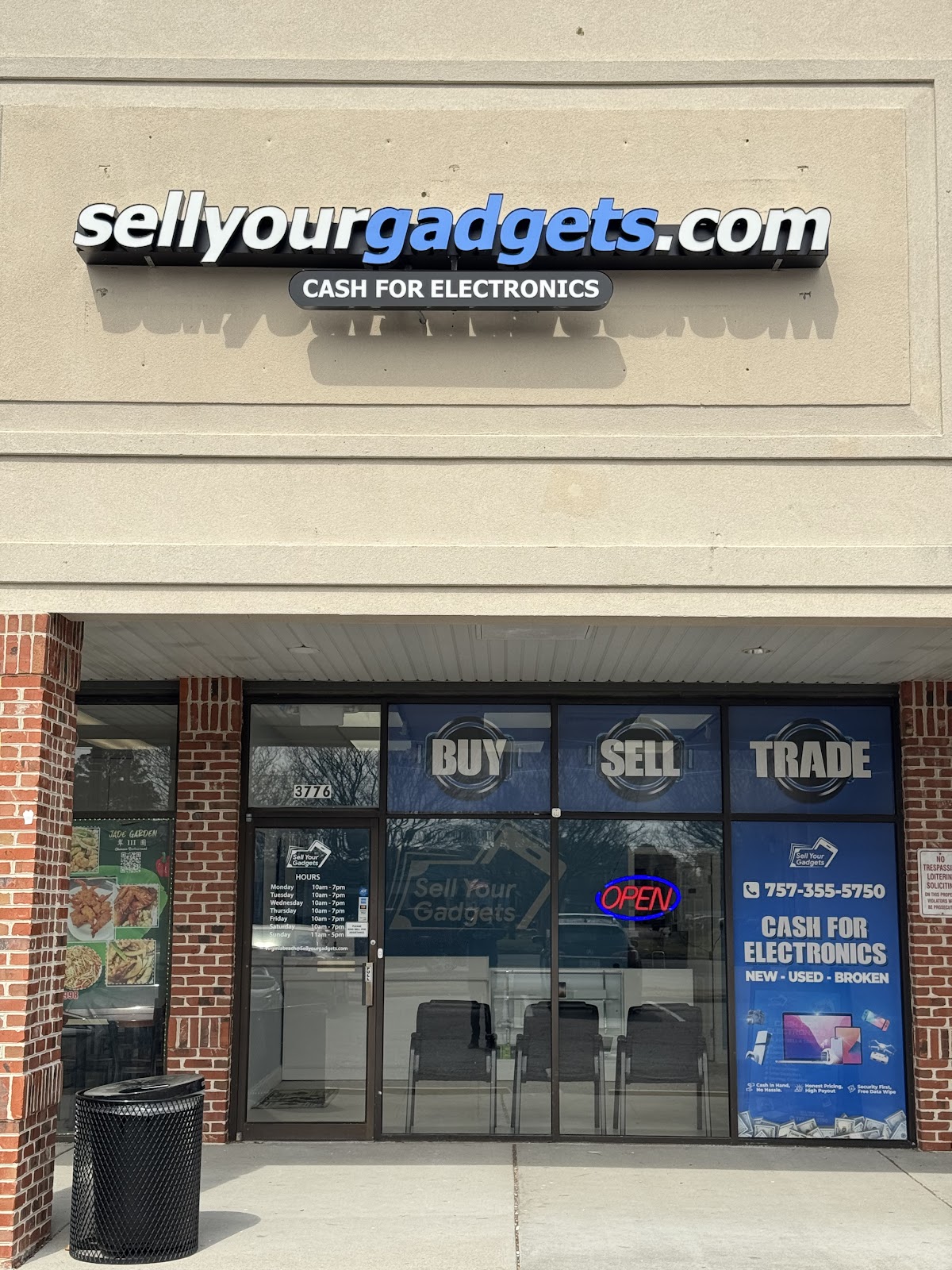 Sell Your Gadgets storefront in Virginia Beach, VA